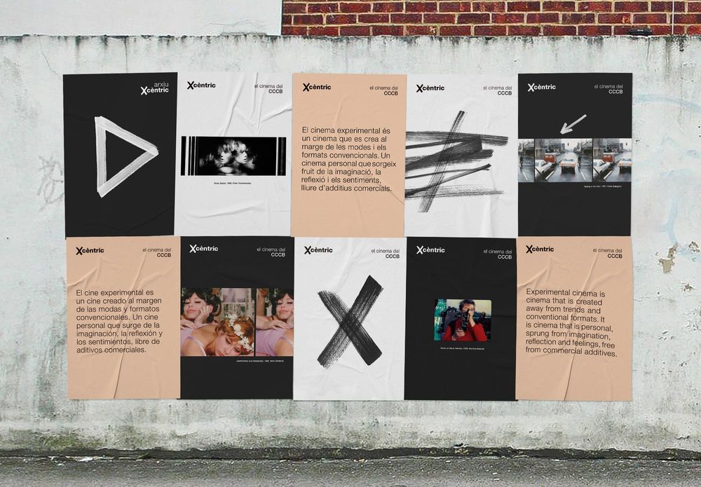 Xcèntric (art direction, graphic design, identity, art & culture, public sector, print, website), by DOMO-A | Art direction & graphic design, Barcelona